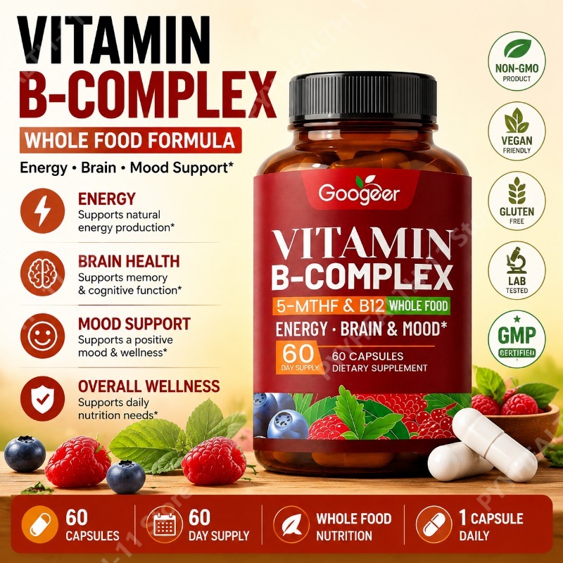 Herbal Wellness Blend - Витаминный комплекс B с биотином, витамином
